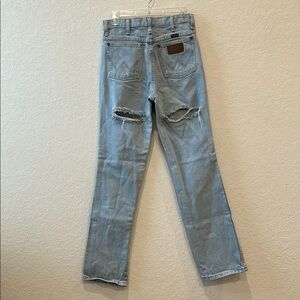 Wrangler Light Blue Distressed Jeans